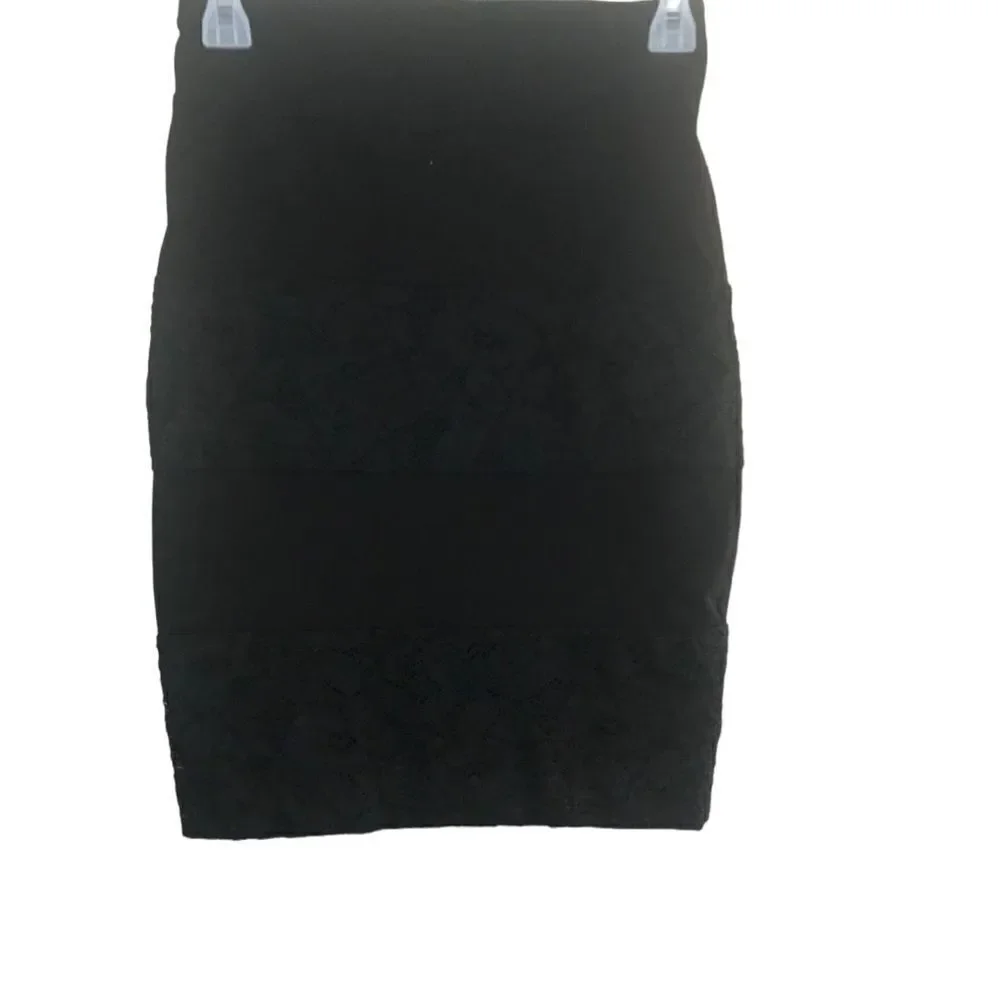 Joe B Black Lace Pencil Skirt Small
